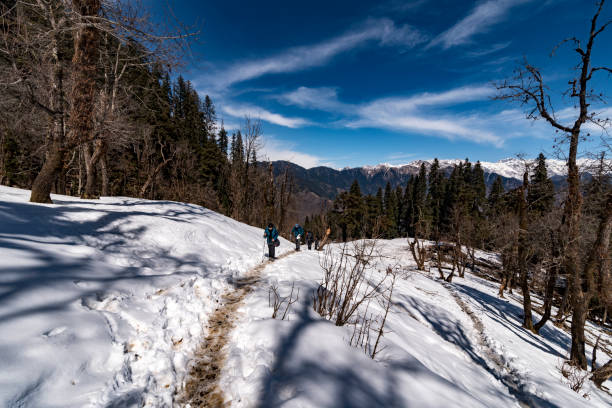 Hike the snow mountain