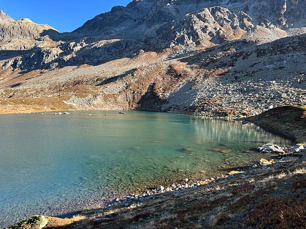 Lake Culuonnas, Guglia Lake or Julier Lake, Canton of Grisons, Switzerland - Lej da las Culuonnas or Lej dal Güglia (Lej dal Gueglia oder Juliersee), Julierpass - Schweiz